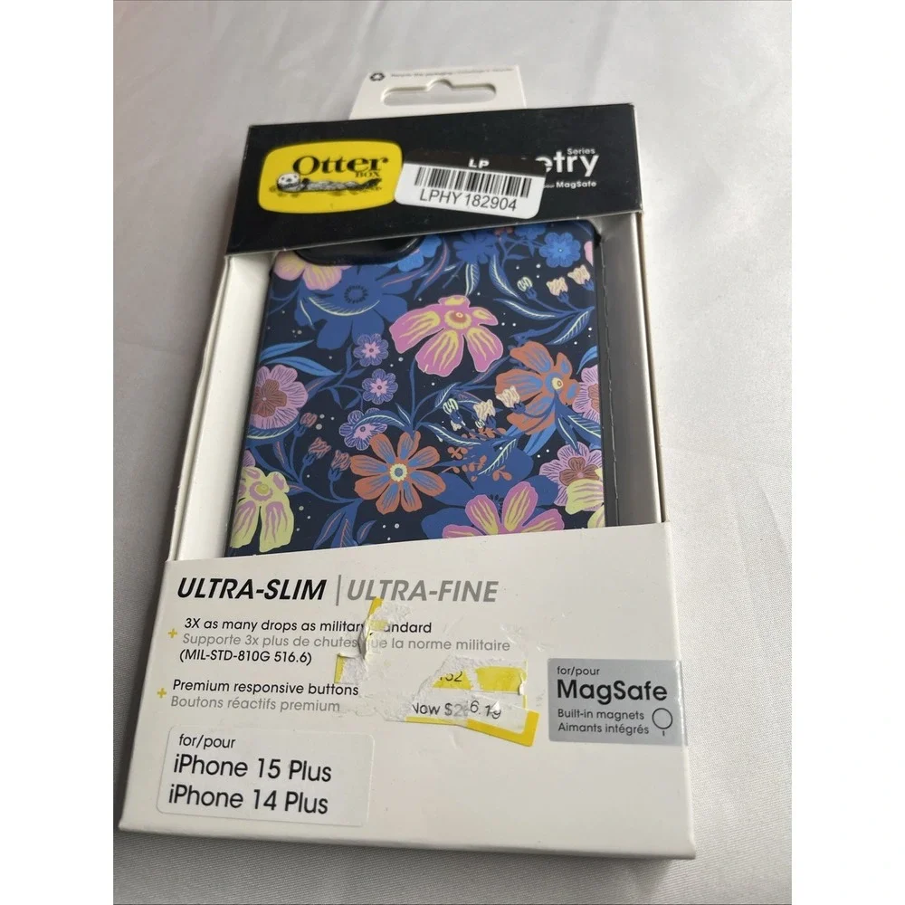 OtterBox Symmetry Series for MagSafe Case iPhone 15 Plus 14 Plus Floral